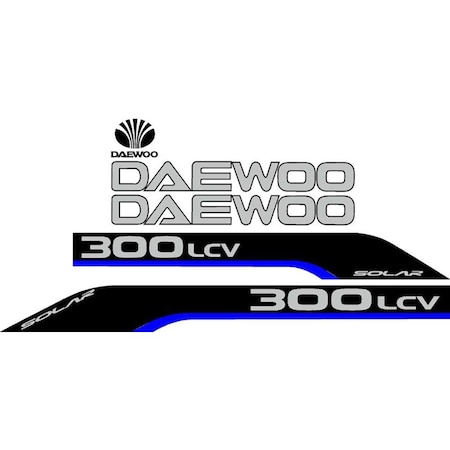 Aftermarket Daewoo 300LCV Excavator Decal Set DW300LCVDECALSET